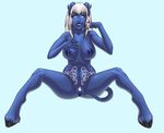  breasts carrera_silverhair draenei female gentlemanplayer looking_at_viewer maplemoon nipple_piercing nipples nude piercing plump_vulva pose presenting presenting_pussy pubes pussy solo spread_legs spreading tattoo video_games warcraft 