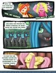  comic english_text equine female fluttershy_(mlp) friendship_is_magic horn horse mammal my_little_pony original_character pablofiorentino pegesus pony queen_chrysalis_(mlp) smile text tumblr wings 