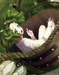  bad_id bad_pixiv_id bucket green_eyes green_hair hair_bobbles hair_ornament in_bucket in_container kisume open_mouth rope sasamaru_chimaki short_hair touhou twintails well wooden_bucket 