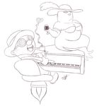  chubby cleavage clothed clothing e._gadd female ghost human lips luigi&#039;s_mansion luigi's_mansion male mammal monochrome musical_instrument piano professor_e_gadd sister_herlinda spirit timoteihiv 