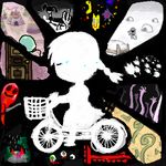  bicycle ground_vehicle lowres madotsuki short_twintails solo_focus tears twintails yume_nikki 