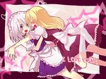  bad_id bad_pixiv_id blonde_hair heart izayoi_sakuya kanaritu kirisame_marisa multiple_girls touhou 