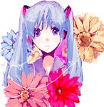  bad_id bad_pixiv_id blue_hair expressionless flower hatsune_miku iko_(i-my-16) long_hair looking_at_viewer solo twintails vocaloid 