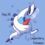  2018 animal_genitalia bubble cum digital_media_(artwork) ejaculation erection eyes_closed feral legendary_pok&eacute;mon lugia male masturbation nintendo nude nulloffset open_mouth orgasm penile_masturbation penis pok&eacute;mon pok&eacute;mon_(species) simple_background smile solo tapering_penis underwater video_games water wings 