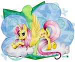  anus cloud equine fluttershy_(mlp) friendship_is_magic horn kena mammal my_little_pony pose pussy suggestive winged_unicorn wings 