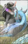  armor black_hair changeling equine female feral friendship_is_magic green_eyes hair holes hooves horn king_sombra_(mlp) lack_hair long_hair male mammal my_little_pony queen_chrysalis_(mlp) red_eyes sary_dragon unicorn wings 