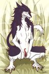  anthro clitoral crouching female fluff fluffy fur hair hood kanex long_hair nude pose prehensil prehensile_clitoral_hood presenting pussy sergal solo spread_legs spreading 