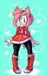  argento blush female gloves green_eyes hedgehog mammal scarf sega sonic_(series) 