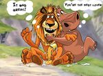  alex_the_lion balls cum dreamworks feline female feral gloria hippo lion madagascar male mammal mane pussy straight 