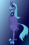  bird blue_eyes blue_hair female friendship_is_magic hair looking_at_viewer my_little_pony phoenix princess_luna_(mlp) solo thelonecrow wings 