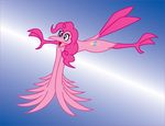  bird cutie_mark female friendship_is_magic hair my_little_pony open_mouth phoenix pink_hair pinkie_pie_(mlp) solo thelonecrow wings 