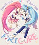  aino_megumi blue_eyes blue_hair copyright_name crown cure_lovely cure_princess english happinesscharge_precure! jewelry long_hair magical_girl multiple_girls open_mouth pink_eyes pink_hair ponytail precure shirayuki_hime thighhighs twintails typo wide_ponytail yamcha_(cocololi) 