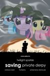  blue_fur derpy_hooves_(mlp) english_text equine female feral filipinoninja95 fluttershy_(mlp) food friendship_is_magic fur green_eyes hair helmet hi_res horn horse mammal movie_poster muffin multi-colored_hair my_little_pony parody pink_fur pink_hair pinkie_pie_(mlp) pony purple_eyes purple_fur rainbow_dash_(mlp) rainbow_hair silhouette text twilight_sparkle_(mlp) unicorn yellow_fur 