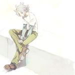  bad_id bad_pixiv_id expressionless fubuki_shirou full_body iko_(i-my-16) inazuma_eleven_(series) inazuma_eleven_go looking_away male_focus silver_hair sitting solo 