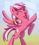  candy_star_(mlp) cutie_mark equine eyes_closed female hair mammal my_little_pony original_character pegasus solo two_tone_hair wings 