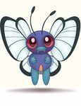  antennae arthropod balls blush butterfly butterfree insect looking_at_viewer male nintendo penis pok&#233;mon pok&eacute;mon red_eyes solo tricksta video_games wings 