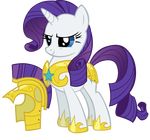  armor blue_eyes cutie_mark equine female feral friendship_is_magic fur hair hat helmet hi_res horn horse horseshoe long_hair mammal my_little_pony plain_background pony purple_hair rarity_(mlp) royal_guard_(mlp) smile solo spaceponies transparent_background unicorn white_fur 