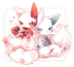  blue_eyes claws nintendo pateko pok&#233;mon pok&eacute;mon red_eyes shiny_pok&#233;mon shiny_pokemon video_games zangoose zangoose_day 