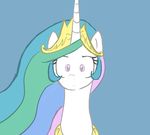  animated chicasonic crown equine female friendship_is_magic gold hair horn horse mammal multi-colored_hair my_little_pony necklace plain_background pony princess_celestia_(mlp) solo surprise winged_unicorn wings 