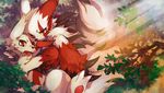  &#12516;&#12489;&#12522; ??? claws feral forest frousol fur hug multicolor_fur nintendo open_mouth outside pok&#233;mon pok&eacute;mon red_eyes red_fur sweat tree two_tone_fur video_games white_fur zangoose 