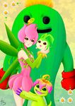  flower lillymon monster monster_girl palmon plant plant_girl tanemon togemon tsunokun video_games 