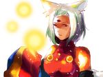  animal_ears breasts cat_ears large_breasts pixiv_fantasia pixiv_fantasia_5 red_eyes renka_(pixiv) short_hair sleeveless solo third_eye 