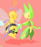 arthropod beedrill cum feral gay handjob insect leavanny male nintendo one_eye_closed pcred566 penis plain_background pok&#233;mon pok&eacute;mon red_background sex video_games wings 