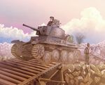  armored_vehicle brueckenlegepanzer_ivb caterpillar_tracks earasensha ground_vehicle military military_vehicle motor_vehicle multiple_boys original panzerkampfwagen_38(t) tank world_war_ii 