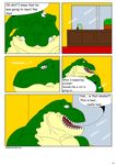  2014 anthro comic dinosaur male maxime-jeanne muscles scalie theropod thomas_carter tyrannosaurus_rex 