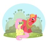  alpha_channel apple big_macintosh_(mlp) blonde_hair blue_eyes blush bush couple cutie_mark duo equine female flower fluttershy_(mlp) freckles friendship_is_magic fruit grass green_eyes hair horse male mammal my_little_pony outside pegasus pink_hair plain_background pony rose simple_background sitting smile standing thephoebster transparent_background tree wings 