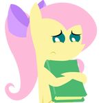  alpha_channel blue_eyes book bow equine female fluttershy_(mlp) friendship_is_magic hair holding horse mammal my_little_pony pegasus pink_hair plain_background pony ponytail solo transparent_background wings zacatron94 