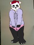  bear chubby colored cute hair hoodie mammal multi panda piercing underwear 