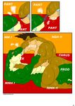  2014 anthro blush comic dinosaur erection gay jonathan_alexander kissing male maxime-jeanne muscles nude penetration penis scalie sex theropod thomas_carter tyrannosaurus_rex 