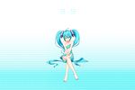  barefoot hatsune_miku long_hair nude twintails vocaloid yuuzii 