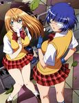  eyepatch ikkitousen ikkitousen~eloquent_fist~ miyazawa_tsutomu possible_duplicate ryomou_shimei seifuku sonsaku_hakufu 