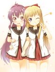  ichi_makoto seifuku sugiura_ayano toshinou_kyouko yuru_yuri 