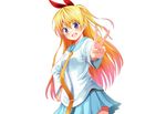  attsun_(atsushi_jb) blonde_hair kirisaki_chitoge long_hair nisekoi seifuku white 