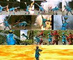  absurdres bouken_pink gogo_sentai_boukenger highres hurricane_blue jaryuu ninpuu_sentai_hurricanger nishihori_sakura nono_nanami power_rangers super_sentai 