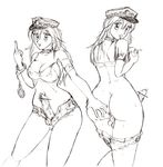  absurdres anus ass ass_grab back breasts covered_nipples crop_top cuffs erection final_fight handcuffs hat highres medium_breasts middle_finger multiple_girls newhalf nipples open_fly peaked_cap penis poison_(final_fight) precum roxy self_fondle short_shorts shorts shorts_pull sketch sweat testicles unzipped 