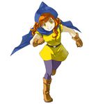  alena_(dq4) bad_id bad_pixiv_id boots cape dragon_quest dragon_quest_iv gloves hat knee_boots long_hair orange_hair pantyhose skirt solo tanakamaru yellow_skirt 