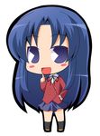  blue_eyes blue_hair blush chibi kawashima_ami long_hair lowres oohashi_high_school_uniform pac-man_eyes school_uniform skirt smile solo suntail toradora! 