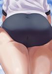  ass ass_focus buruma close-up commentary_request from_behind gym_uniform highres original solo thighs wachiwo 