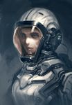  armor astronaut helmet highres jazz_(2502888) original realistic science_fiction spacesuit 