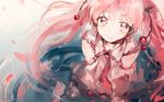  azu_(toulove) hatsune_miku long_hair necktie pink_eyes pink_hair sakura_miku solo twintails very_long_hair vocaloid 