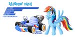  cutie_mark equine eyewear female friendship_is_magic goggles horse kart mammal my_little_pony pegasus pony rainbow_dash_(mlp) smile solo vehicle wheels wings 