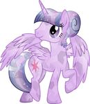  alpha_channel crystal_pony_(mlp) cutie_mark equine female feral friendship_is_magic hair hi_res horn horse mammal my_little_pony pony smile theshadowstone twilight_sparkle_(mlp) two_tone_hair winged_unicorn wings 