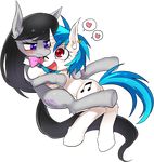  blush cute equine eyewear female friendship_is_magic horn horse mammal megarexetera my_little_pony octavia_(mlp) pony text unicorn vinyl_scratch_(mlp) 