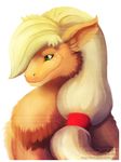  blonde_hair dragon female feral friendship_is_magic furred_dragon hair ius-iuris my_little_pony ponytail reptile scalie solo 