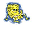  blush briefs color cum erection lying male masturbation orgasm penis spongebob_squarepants spongebob_squarepants_(character) uncut underwear 