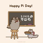  ambiguous_gender animated bow_tie cat classroom cub cute english_text eyewear feline food fur glasses grey_fur humor mammal nerd pie pun pusheen pusheen_corp simple_background text whiskers young 